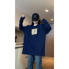 自家图现货纯棉情侣宽松圆领刺绣风卫衣T恤男女WY18-特P35控58，男装T恤，星座205-5