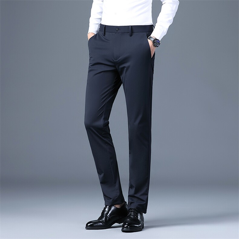 CD2110钱塘2020-2秋冬新款中年男士西裤加绒加厚休闲长裤P76图片