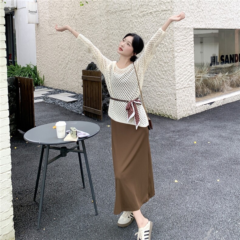 时尚套装女2025秋季新款女装吊带裙两件套,女装套装/套裙,慧尚2-185