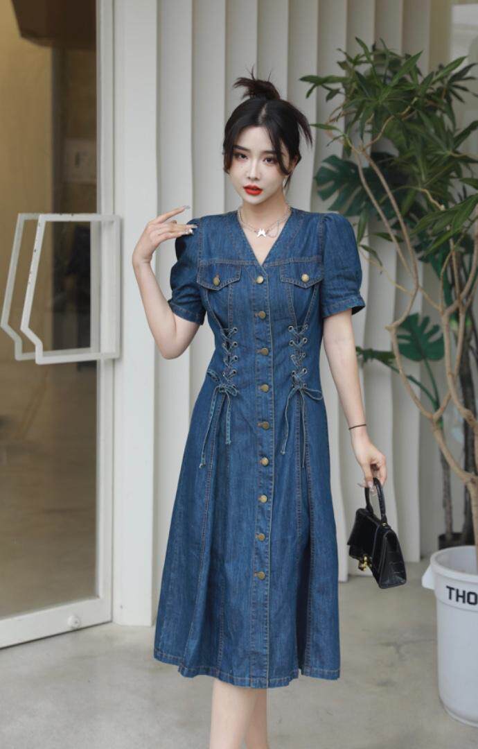 2023超薄料水洗牛仔裙，其它，贻思茗