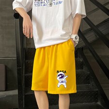 MK37225-P15冰丝短裤男士大码宽松休闲五分裤男运动中裤，男装休闲裤，电商A040