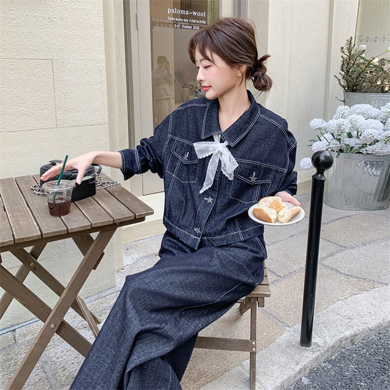 2025年春季牛仔套装,女装套装/套裙,浙宝069