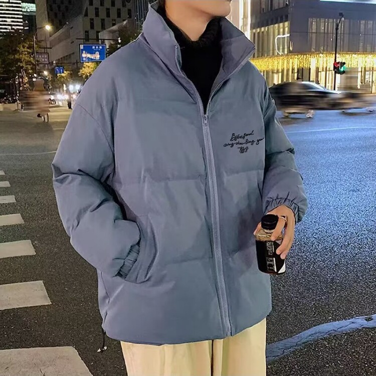 棉衣男生冬季2025新款高街潮牌棉袄子羽绒面包棉服装加厚保暖外套,男装棉衣,星座218-8