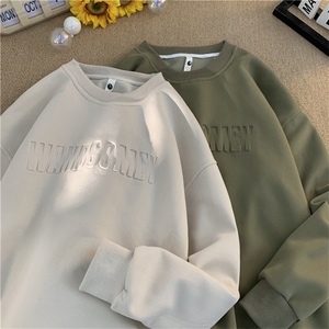 现货重磅新款潮牌字母钢印慵懒圆领卫衣TT08-P48控69加绒P55控79图片