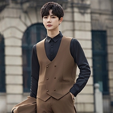 2025春秋男商务正装礼服西服时尚休闲西装三件套A355-XF9001-P290，男装西服，电商A355（原A415）
