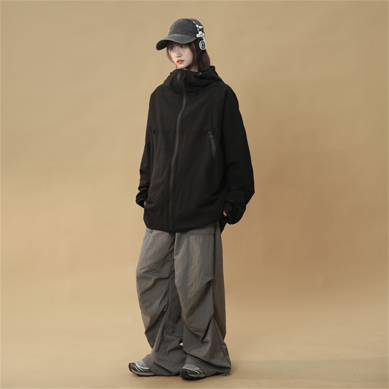 JK5008/P65春装新款个性软壳冲锋衣夹克男潮上衣外套,女装短外套,电商A141