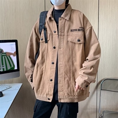 A692-P60美式复古宽松牛仔外套男士新款潮牌翻领百搭工装夹克，男装夹克，星座512-6