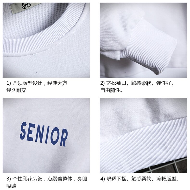 S6120-P35春季圆领卫衣男大码韩版宽松长袖外套男网格挂拍,男装卫衣,电商A040A