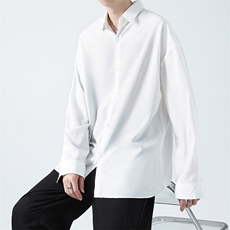 SJ-217-2-CS2415春夏秋季薄款冰丝长袖衬衫男垂感衬衣外套，男装衬衫，星座217-2