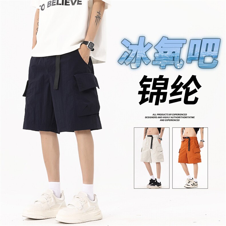 抖音品质工装短裤男生夏季大码美式高街潮A146-GY510特p35量大优,男装牛仔裤,HDA146