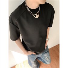 主推夏季新品2026玉米格半袖打底衫男士夏装短袖T恤上衣S408-特19，男装T恤，电商A233-1