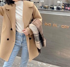 【现货】双面羊绒大衣冬季，其它，YNJDD