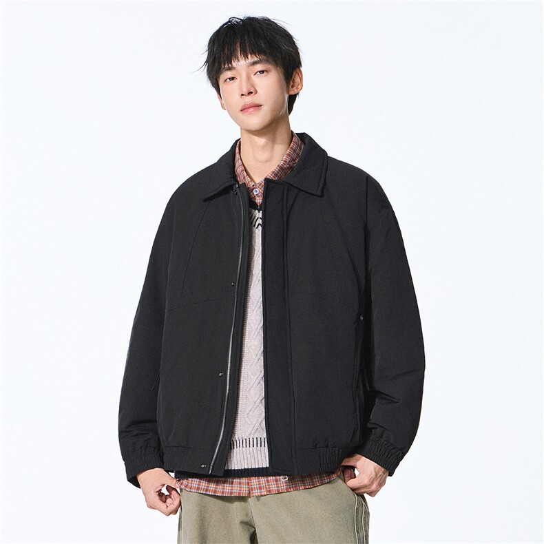 2025秋冬新款翻领工装夹克男户外登山服棉服,男装夹克,电商D215