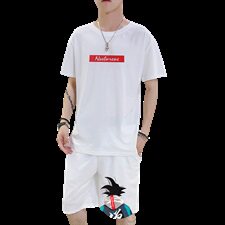 现货爆款悟空短袖套装五分裤6667套装，男装套装，星座308B-2