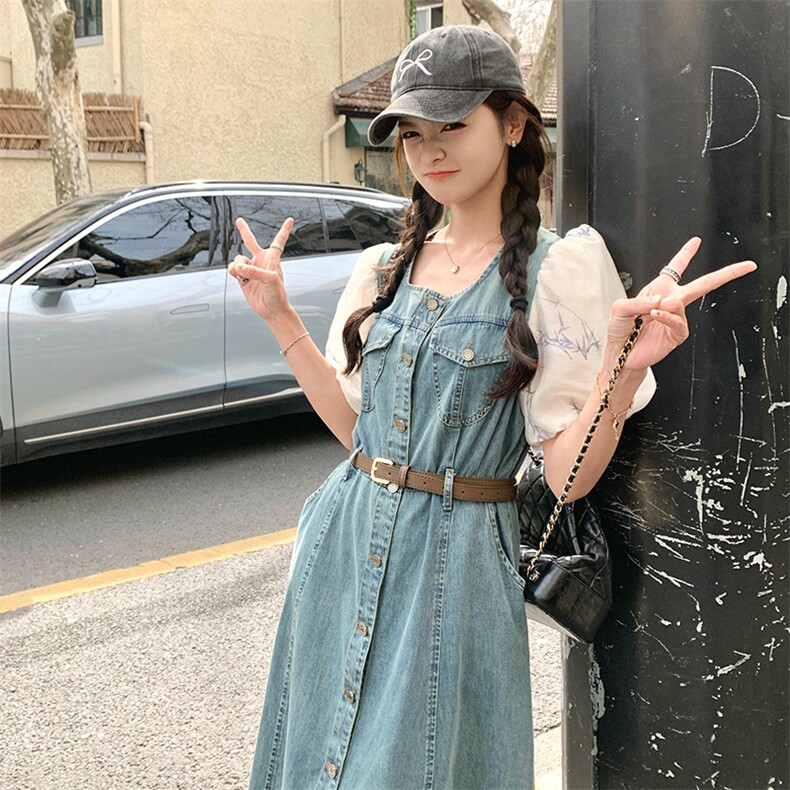 好数据26年夏季高转化现货休闲时尚牛仔连衣裙女182A8533P130K198,女装连衣裙,浙宝182A