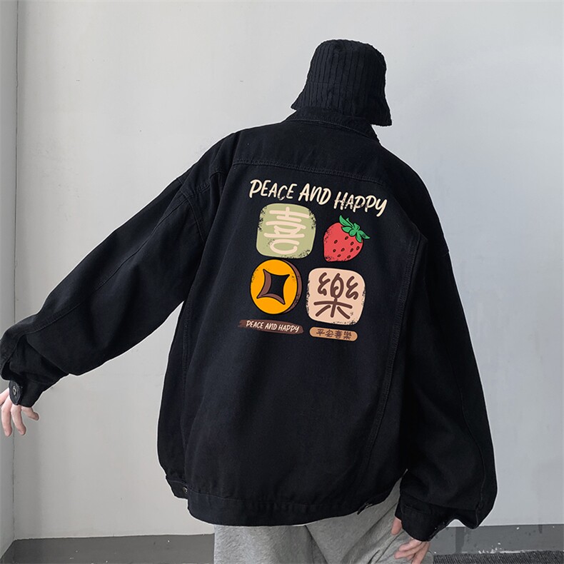 牛仔夹克男大码牛仔外套男茄克NJ77322-P60,男装夹克,电商A040