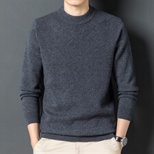 冬季男装棉羊毛毛衣中年爸爸羊毛衫套头针织衫YYJ81505-P220，男装针织衫/毛衣，电商B212（原钱塘6029）