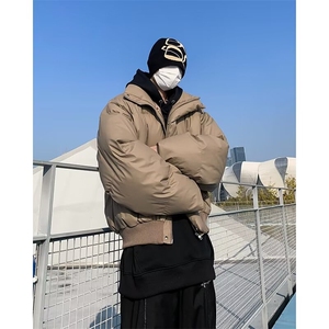 皮棉衣男女宽松短款棉服冬季加厚保暖棉袄面包服立领外套MT34