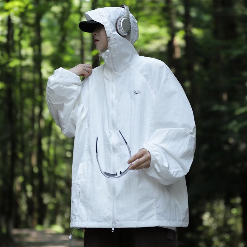 防晒衣男式夏户外山系薄款潮牌冲锋衣情侣外套W9252P38,男装夹克,星座1116-2
