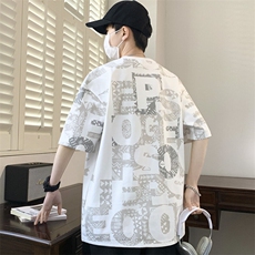 7A抗菌夏季大码潮流时尚动漫印花男士短袖，男装T恤，星座1107-1