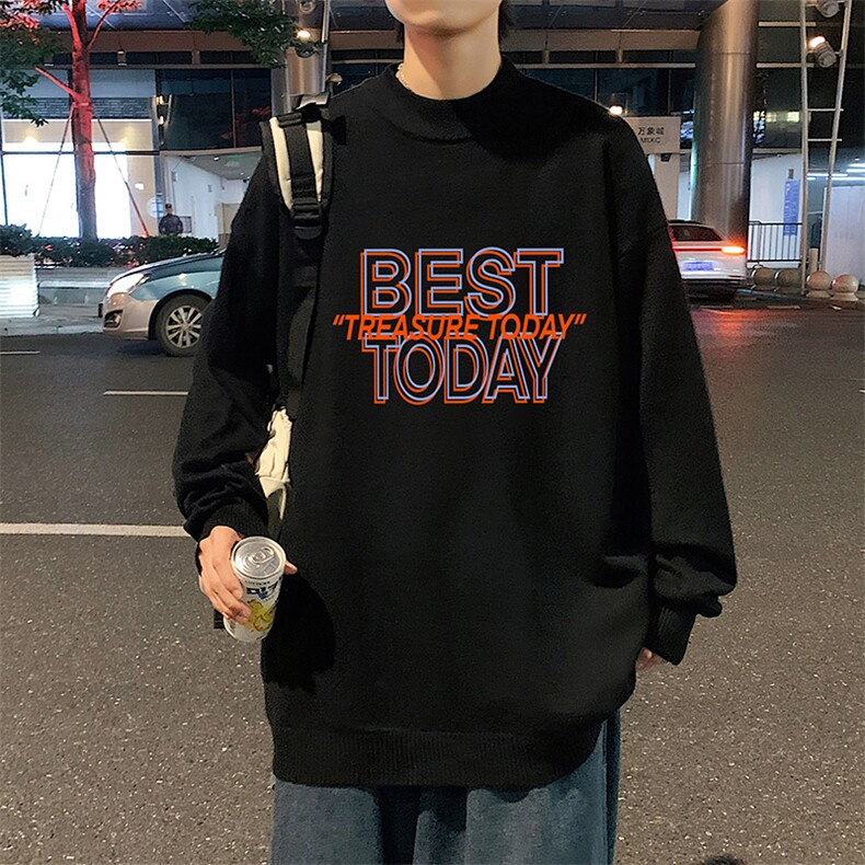 M18181-P45加绒款-P65半高领毛衣男士大码针织衫男毛线衣男,男装针织衫/毛衣,电商A040