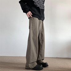 xz905-2-Z021#P65(控98）美式复古宽松阔腿休闲牛仔裤，男装牛仔裤，星座905-2