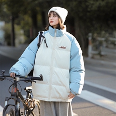 现货抖音得物可供视频三防加厚羽绒拼接棉衣外套面包棉服86634，男装棉衣，电商A486