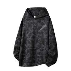 得物供货、重磅420克现货麂皮绒扎染卫衣HD019-1-WL25285ZR-P45，男装卫衣，电商019-1