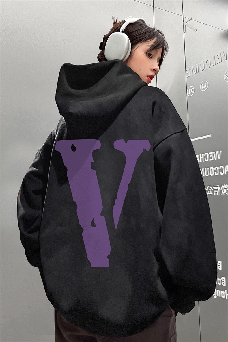麂皮绒连帽卫衣重磅400克紫v印花JL7011-P45控78（抖音不可售）,男装卫衣,星座508（原C305）