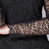 圆领时尚宽松优雅长袖蕾丝衫2021年秋季套头修身，女装蕾丝衫/雪纺衫，安之芮娜