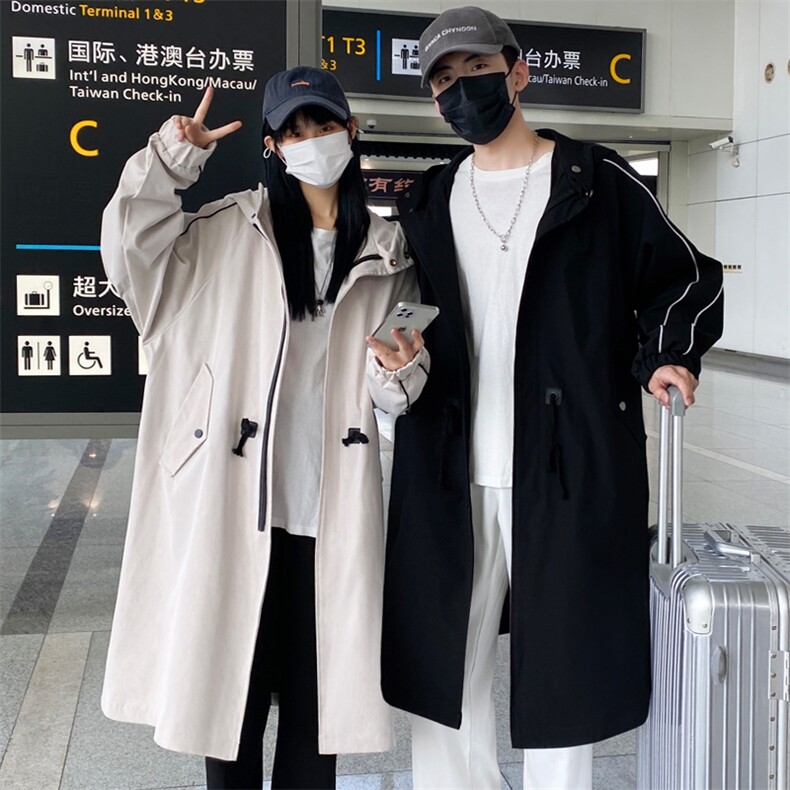 长年大货冲锋风衣男中长款大衣男F997薄P105加棉P120情侣,男装风衣,星座401