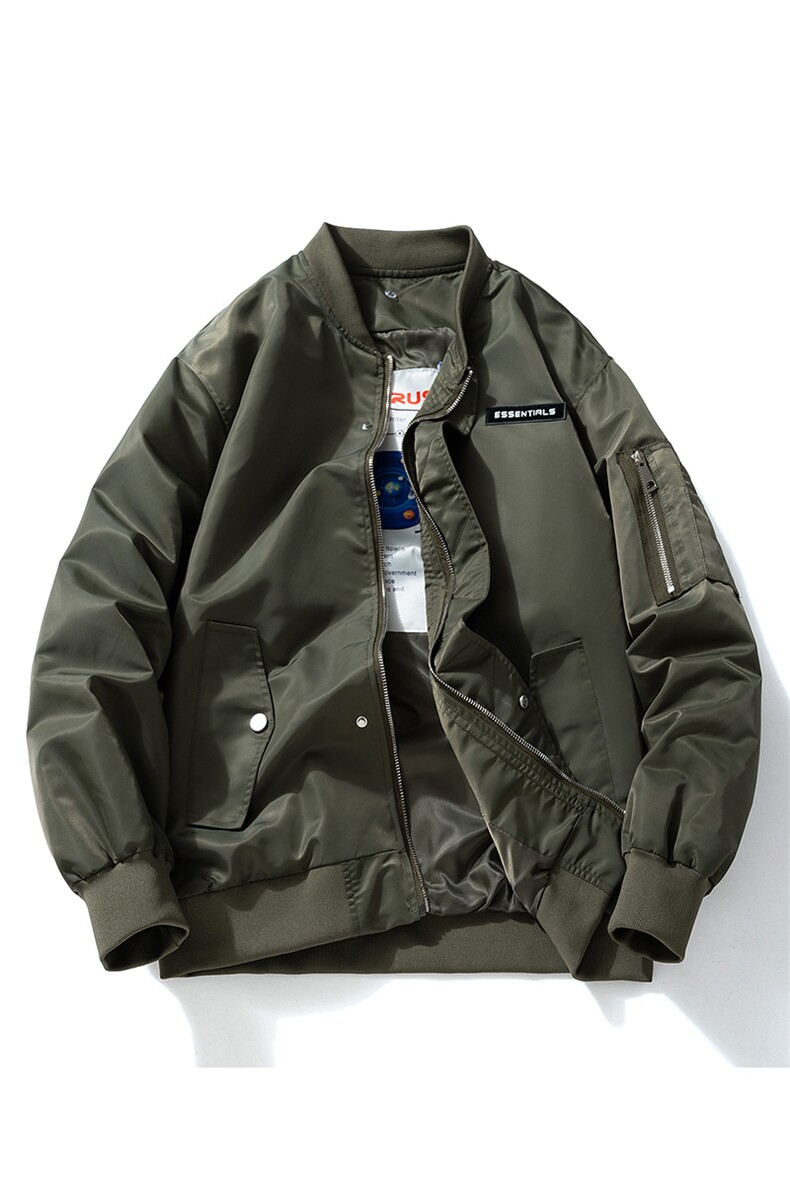 现货2色欧美街头酷炫棒球服飞行服夹克棉服外套,男装夹克,电商A105
