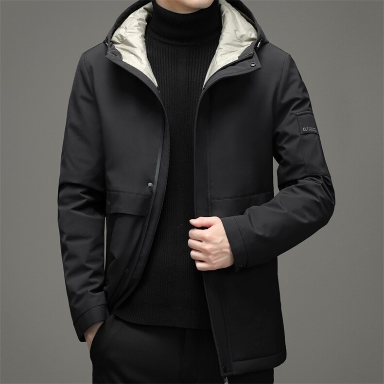 21秋冬新品简约休闲保暖连帽羽绒服中青年男装SNNYR88R2109-P245,男装羽绒服,电商B212（原钱塘6029）