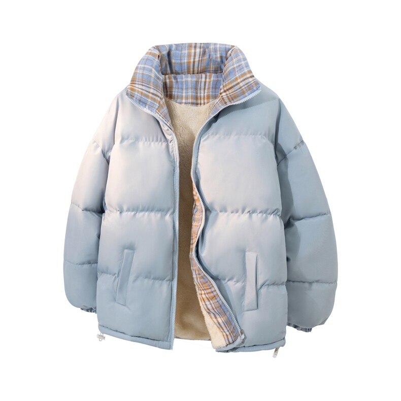 格子棉衣升级加绒款棉服男女装棉衣面包服棉袄外套1664-P55,男装棉衣,星座207