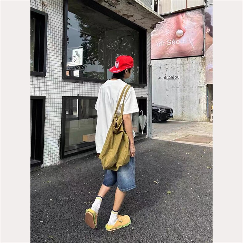 W9732-P50网图现货复古汉堡薯条毛巾绣牛仔短裤直筒阔腿五分裤,男装牛仔裤,星座1608-2