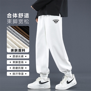 垂感潮牌美式运动卫裤直筒宽松新款休闲男士长裤WK605-1-特批-24图片