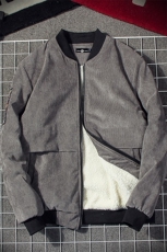 2020冬装棒球领男士棉衣加绒加厚羊羔毛男夹克钱塘2026-W563-P58，男装夹克，星座1512
