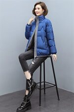 2024秋冬新款时尚气质修身显瘦长款双排扣大衣，女装棉衣/棉服，梦芯尔