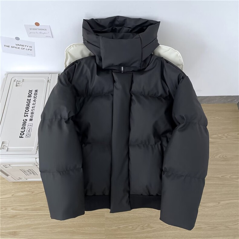 韩系棉服外套男士冬季短款棉衣设计感小众加厚宽松立领面包服棉袄,男装棉衣,星座506A