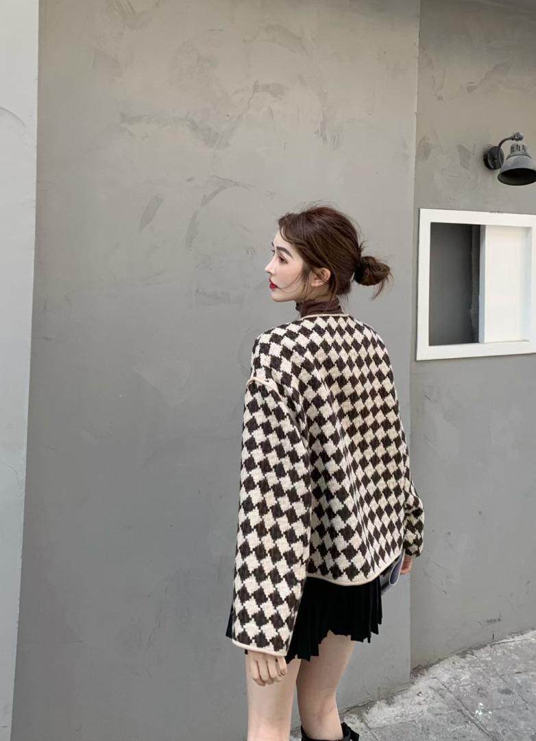 【现货】秋冬新款格子外套，其它，芷炫
