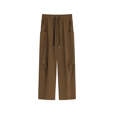 冰丝美式复古侧口袋休闲裤K107平铺92%聚酯纤维8%氨纶(S-2XL)TP24，男装休闲裤，电商A088