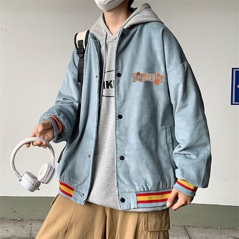 潮日系潮流夹克青春流行简约原宿ins男标准秋季长袖J7019P48,男装夹克,星座1116-2