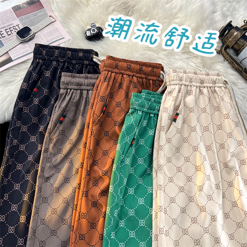夏季新品速干五分裤时尚冰丝轻薄运动休闲裤DK280特批17,男装休闲裤,星座718-1
