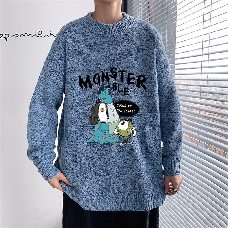 M19074-P45加绒款-P65加厚加绒毛衣男大码毛线衣男针织衫男线衫,男装针织衫/毛衣,电商A040