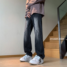 B221美式ins高街小众个性百搭小脚牛仔裤LK23026-P60控78，男装牛仔裤，电商B221
