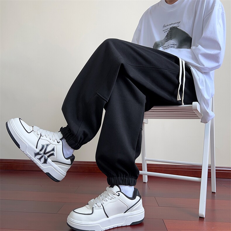 秋季新款港风美式高街vibe潮牌束脚休闲裤哈伦裤男潮 ZK3855-P38图片