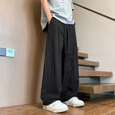 2025夏季新款大码冰丝直筒垂感休闲裤男217-2-NK192-特P40，男装休闲裤，星座217-2