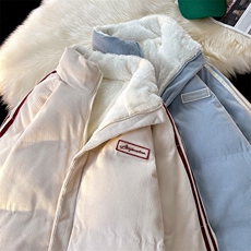 2025新款两面穿加厚棉服冬季灯芯绒情侣立领棉衣CM98852-P90特，男装棉衣，星座815A