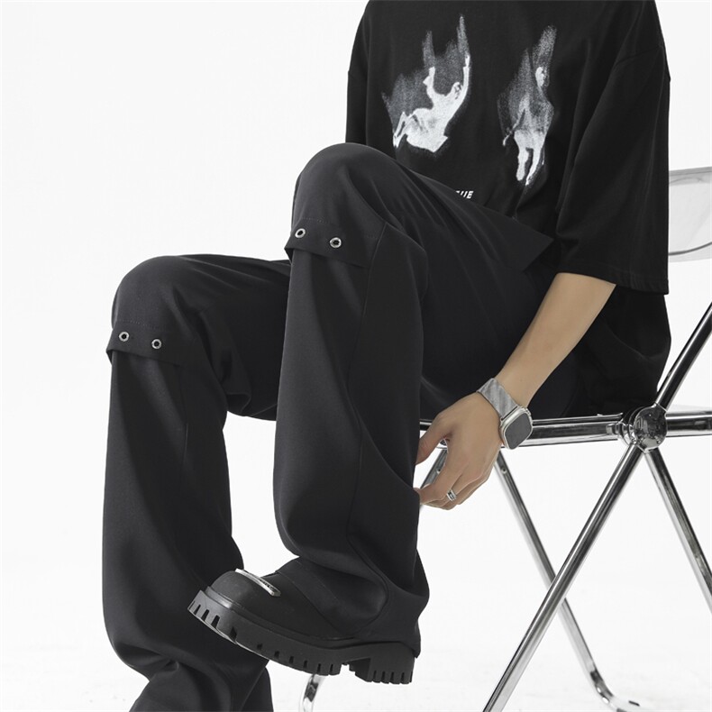 2026新款美式高街垂感宽松西裤休闲长裤X1990-特批45，男装西裤，星座718