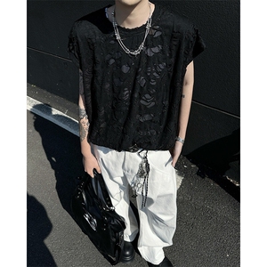 8XL-M重磅！特大码短袖T恤背心男宽松休闲百搭篮球服DX318P28